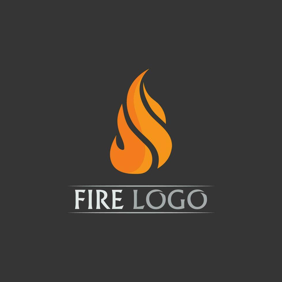 logotipo e ícone de fogo, elemento flamejante vetorial chama ilustração design energia, quente, aviso, sinal de cozimento, logotipo, ícone, luz, energia, calor vetor