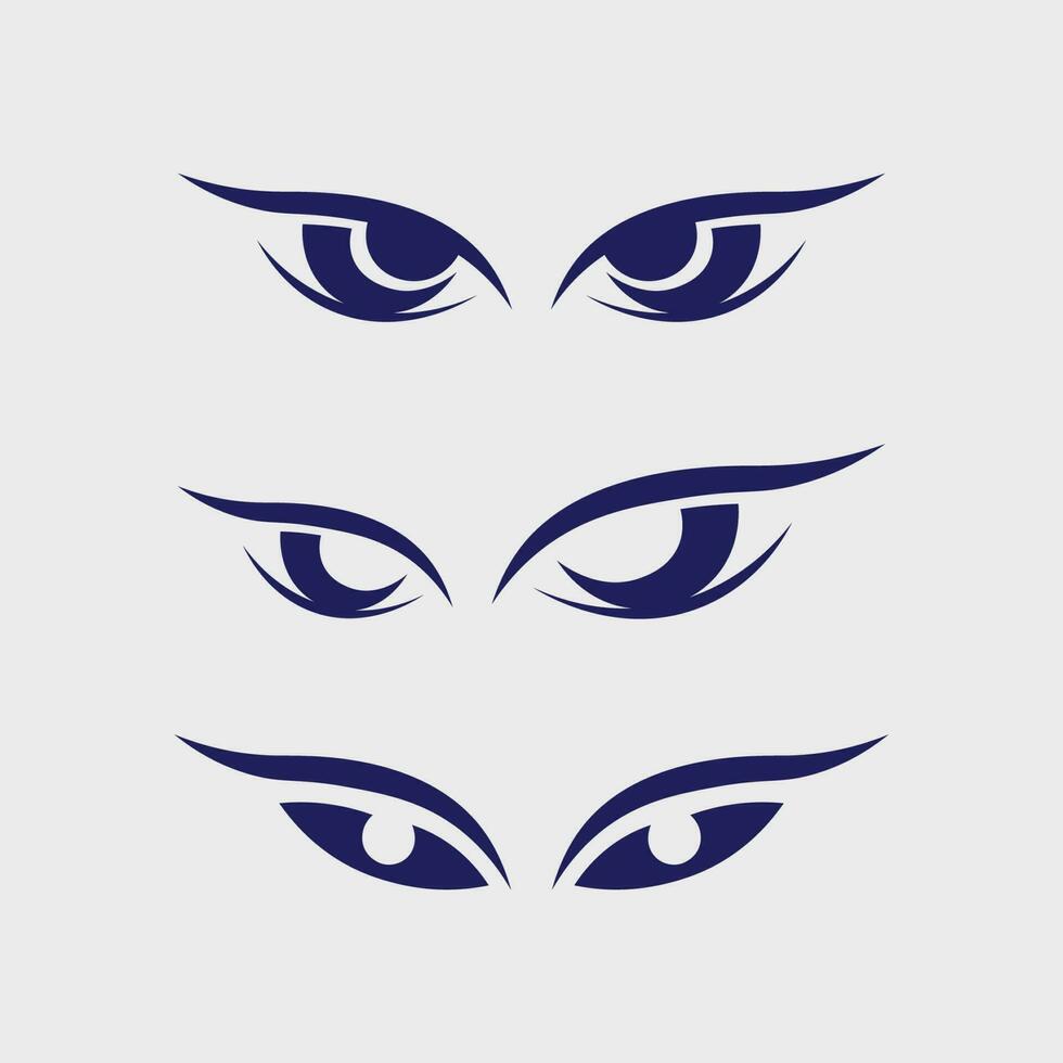 design de logotipo de vetor para cuidados com os olhos