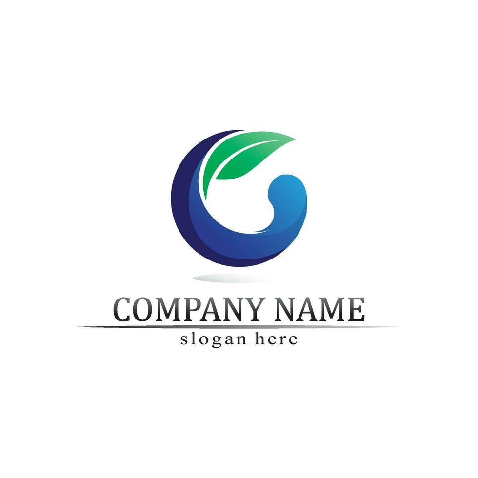 o logotipo do círculo de tecnologia de negócios logotipo e símbolos vetoriais de design gráfico vetor