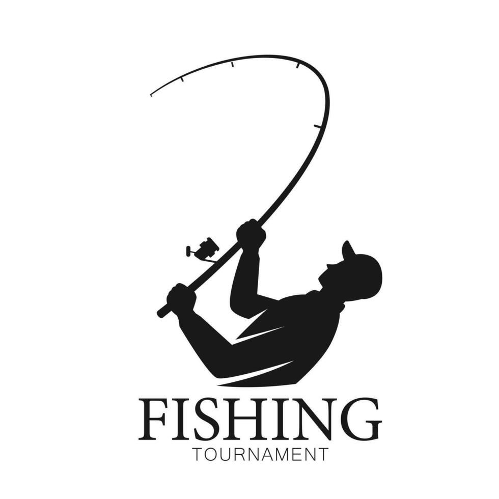 logotipo pescaria torneio, vetor