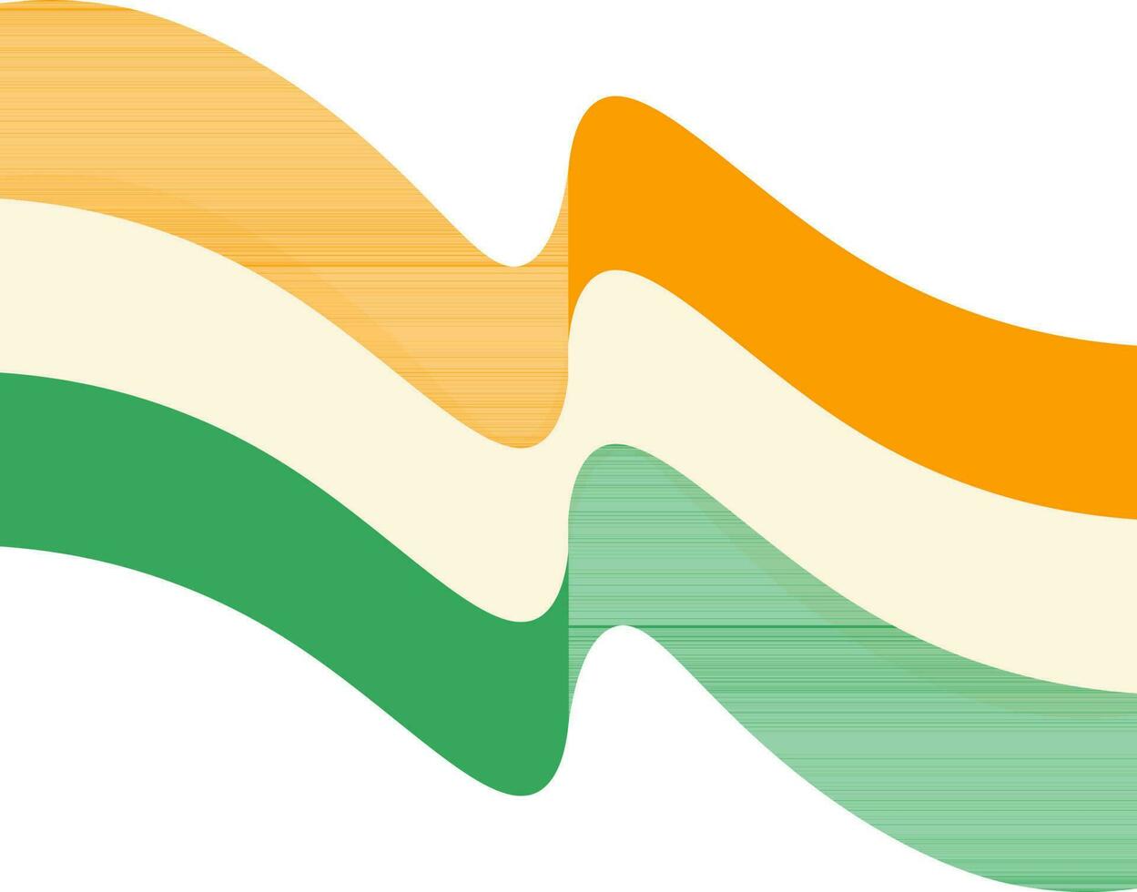 indiano acenando nacional bandeira ícone dentro plano estilo. vetor