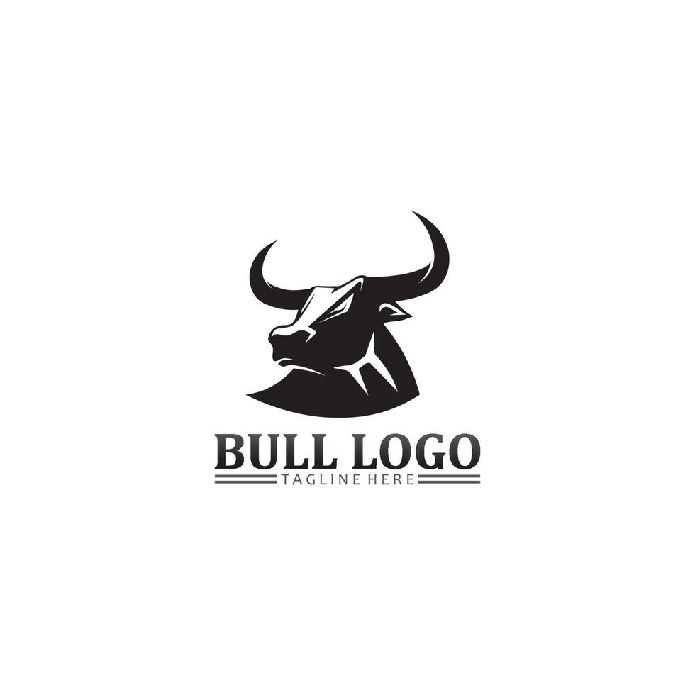 cabeça de búfalo de touro, vaca, vetor de design de logotipo de mascote animal para búfalo de chifre de esporte, animal, mamíferos, logotipo de cabeça, selvagem, matador