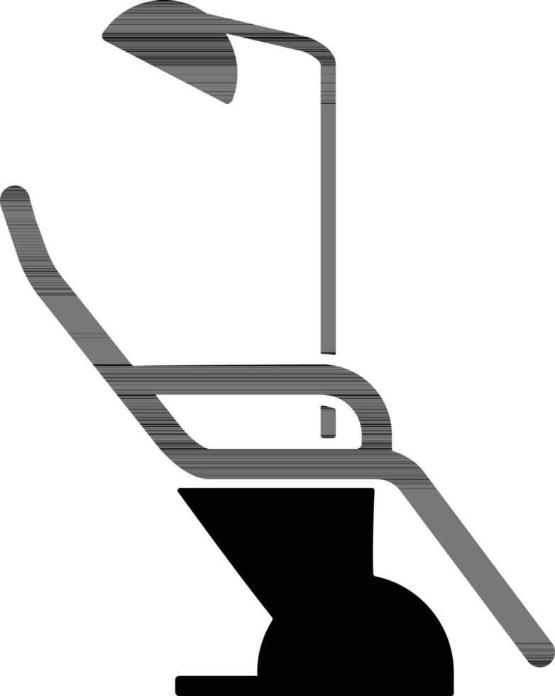 dental cadeira símbolo para médico conceito. vetor