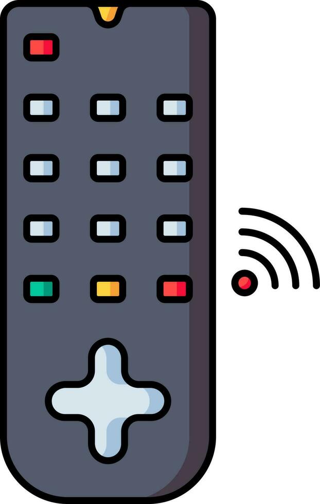 inteligente controlo remoto ao controle ícone dentro cinzento cor. vetor