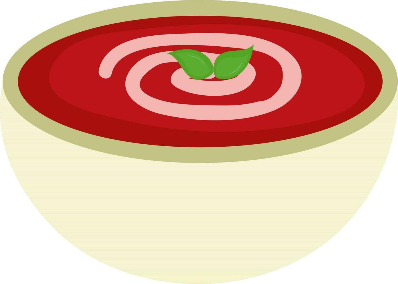ilustração do uma tomate sopa. vetor