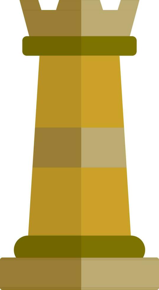 xadrez rei ícone dentro Castanho e amarelo cor. vetor