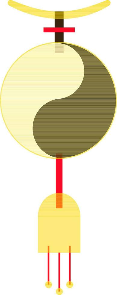 yin e yang estilo do chinês ícone para decoração. vetor