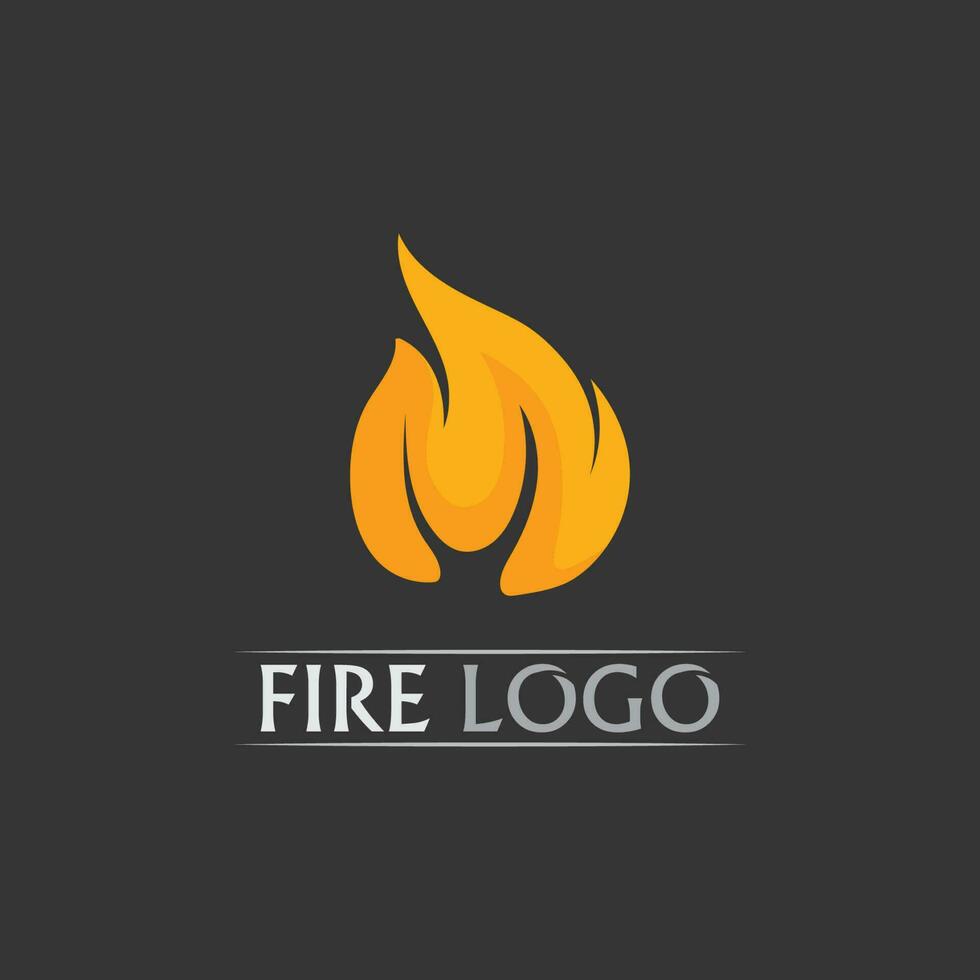 logotipo e ícone de fogo, elemento flamejante vetorial chama ilustração design energia, quente, aviso, sinal de cozimento, logotipo, ícone, luz, energia, calor vetor