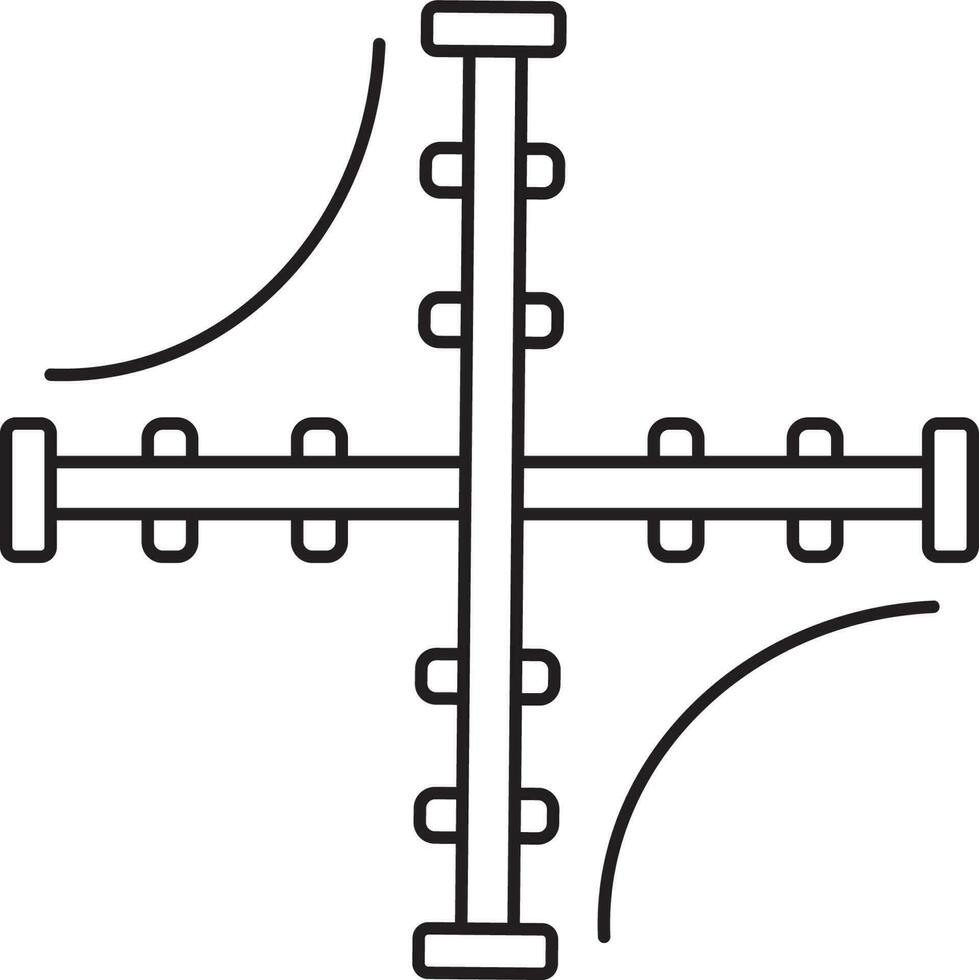 hipérbole enredo ícone dentro plano estilo. vetor