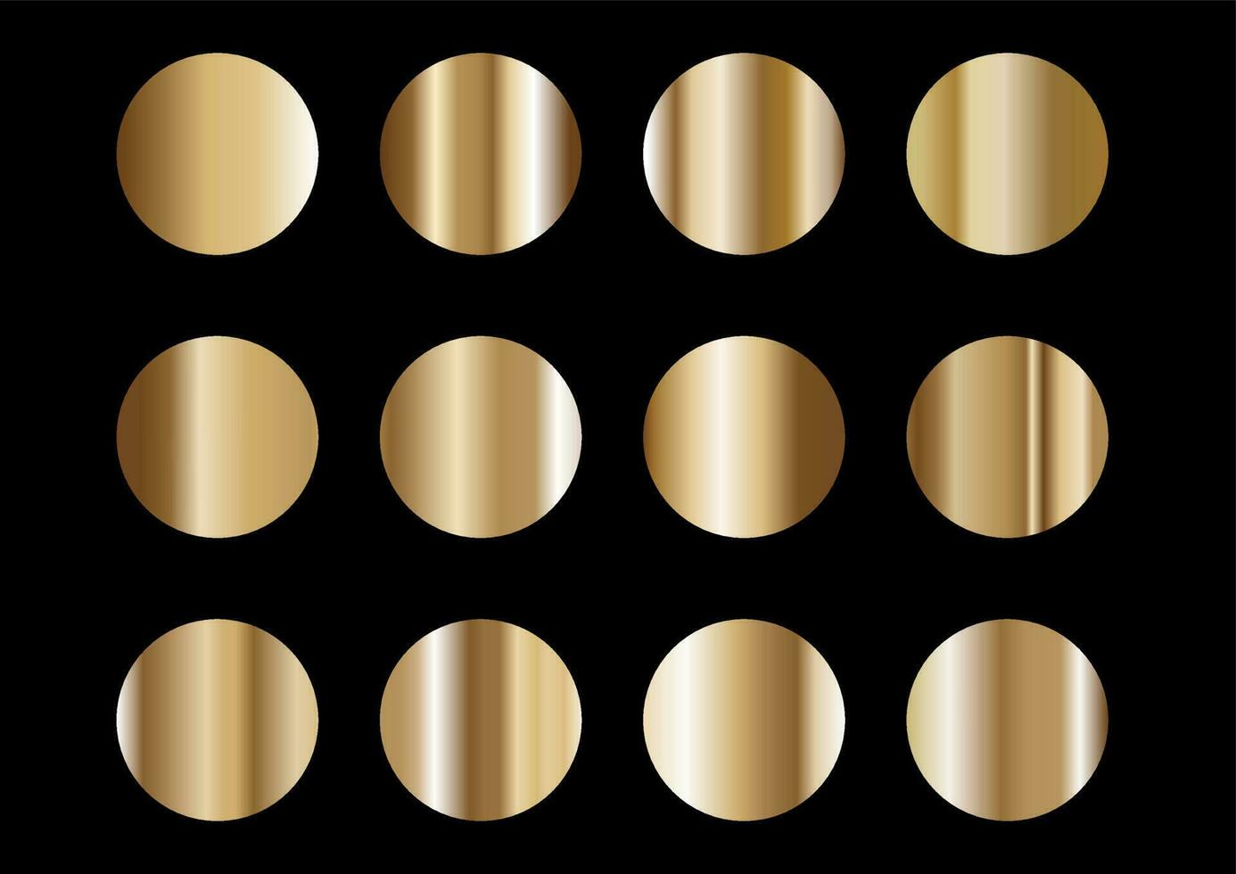 bronze ouro gradientes coleção vetor