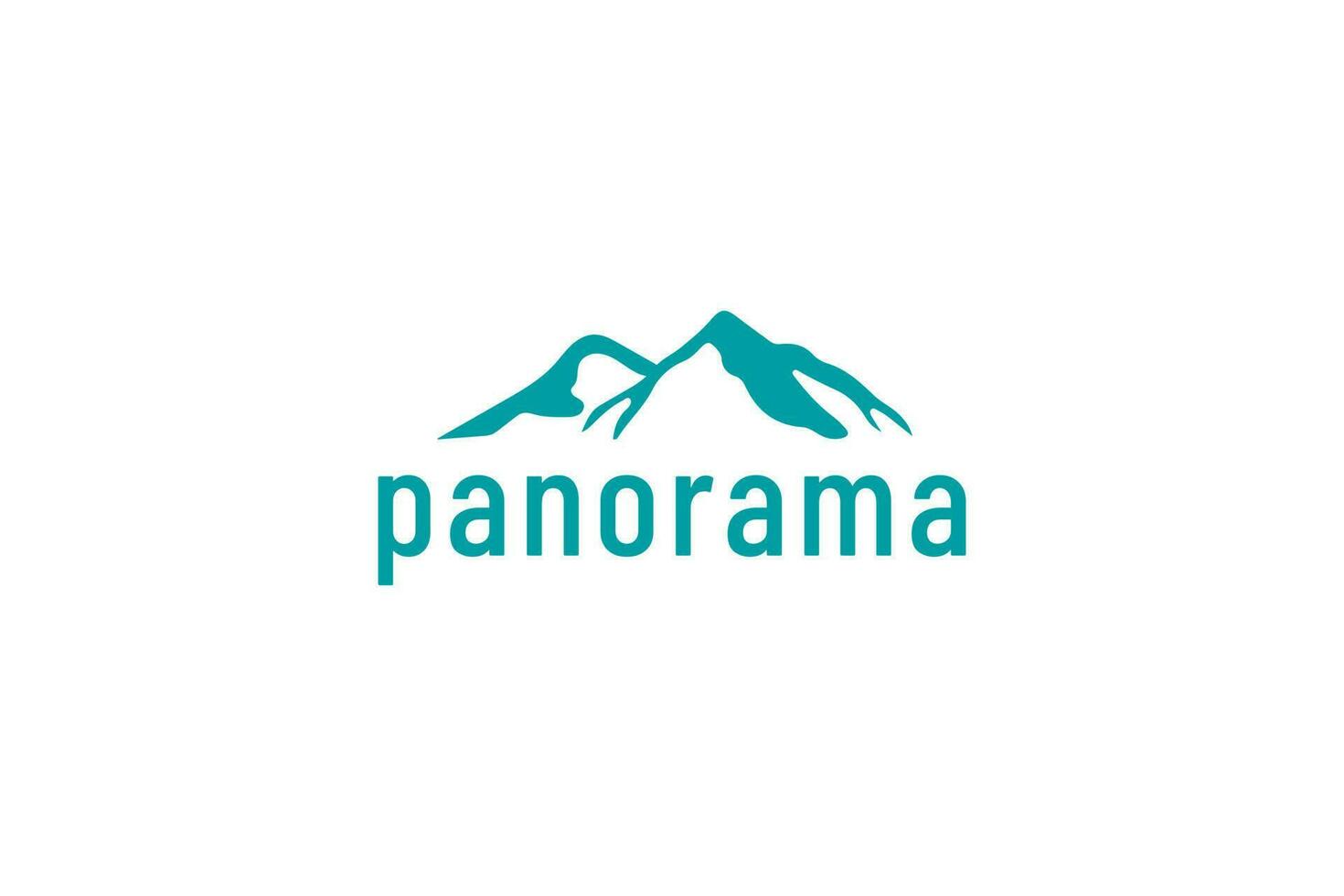 panorama logotipo vetor ícone ilustração