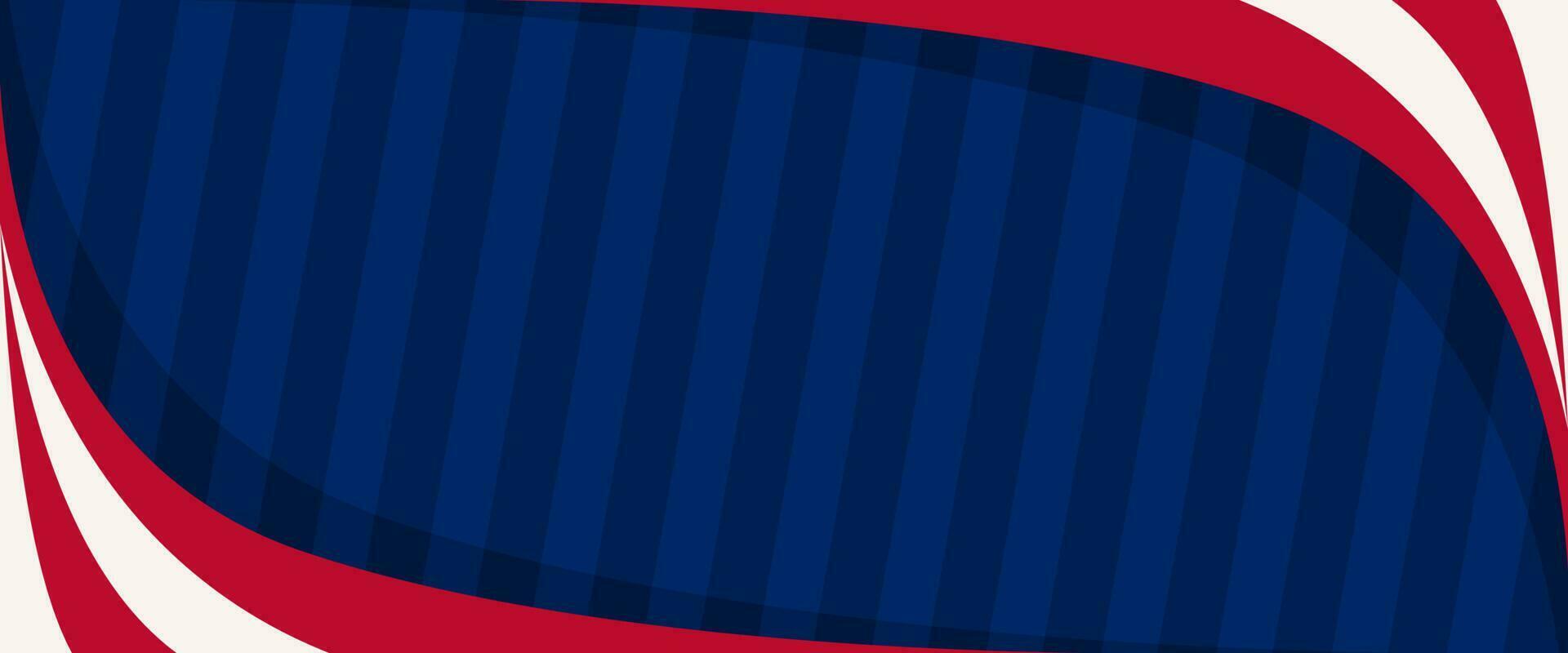 vermelho, branco e azul com uma faixa fundo para Projeto com a americano evento tema vetor