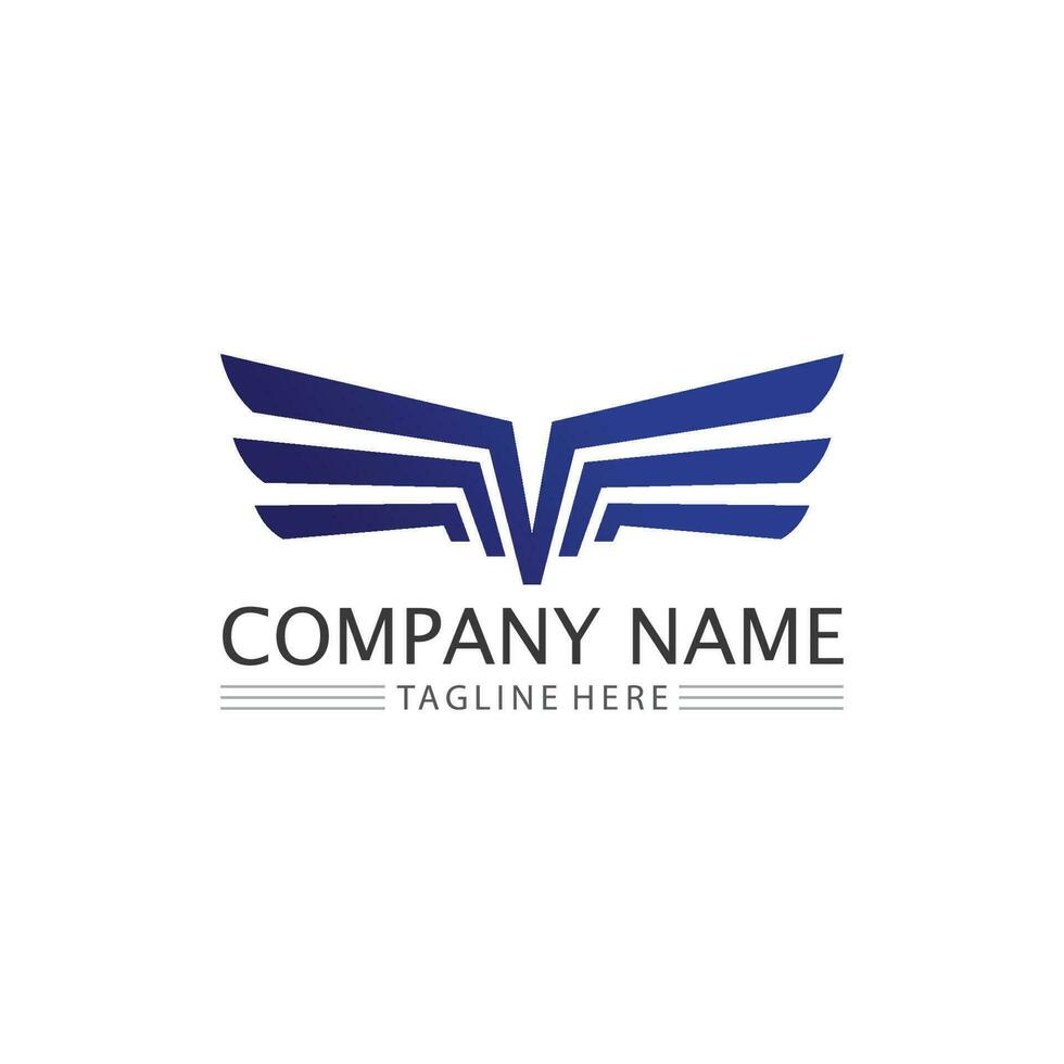 falcon logo template vector