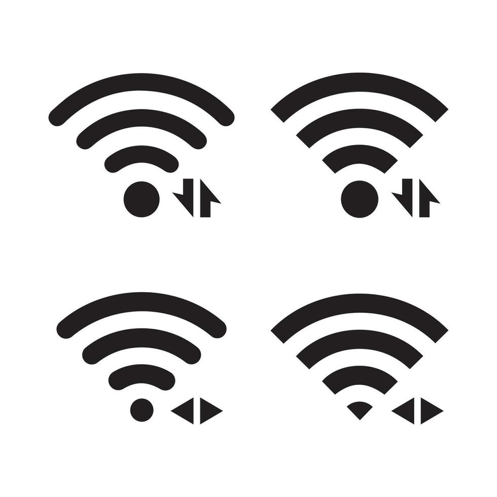 pacote Wi-fi ícone. vetor conceito ilustração para Projeto.