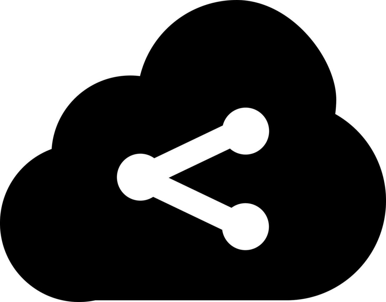 vetor ilustração do nuvem partilha ou rede conexão ícone.