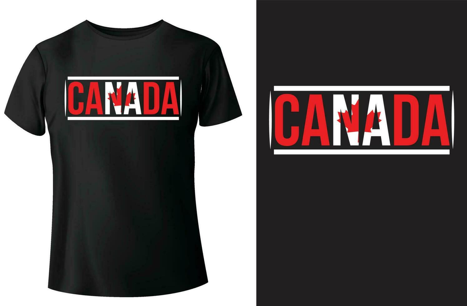 Canadá motivacional citações tipografia t camisa Projeto vetor