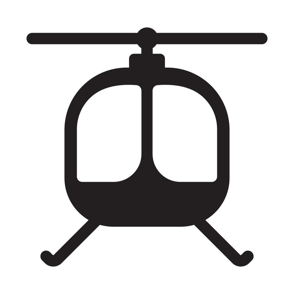 vetor de ícone de helicóptero