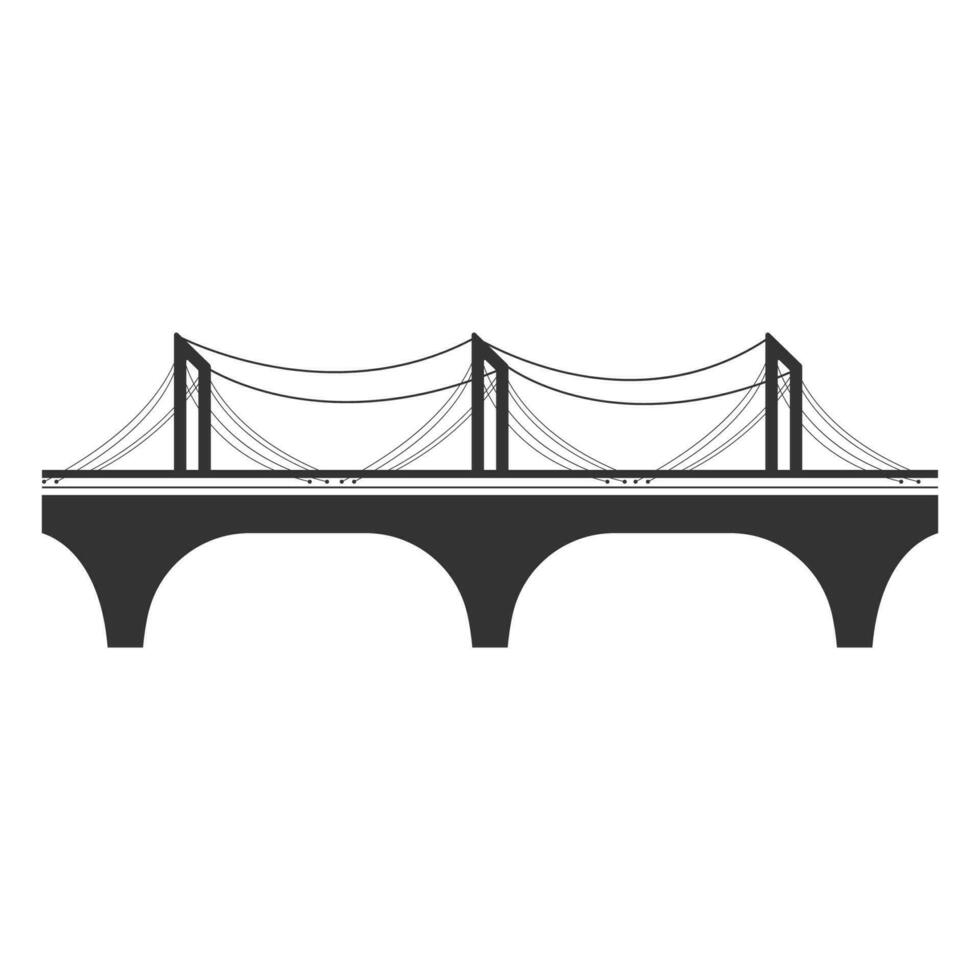 ponte logotipo vetor ilustração