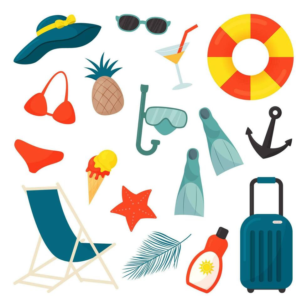 clipart de verão vetor