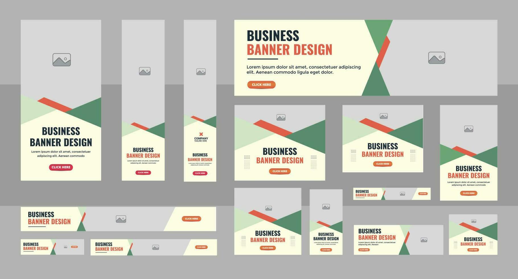 rede bandeira disposição definir, o negócio bandeira rede modelo agrupar projeto, social meios de comunicação cobrir Publicidades bandeira, folheto, convite cartão vetor