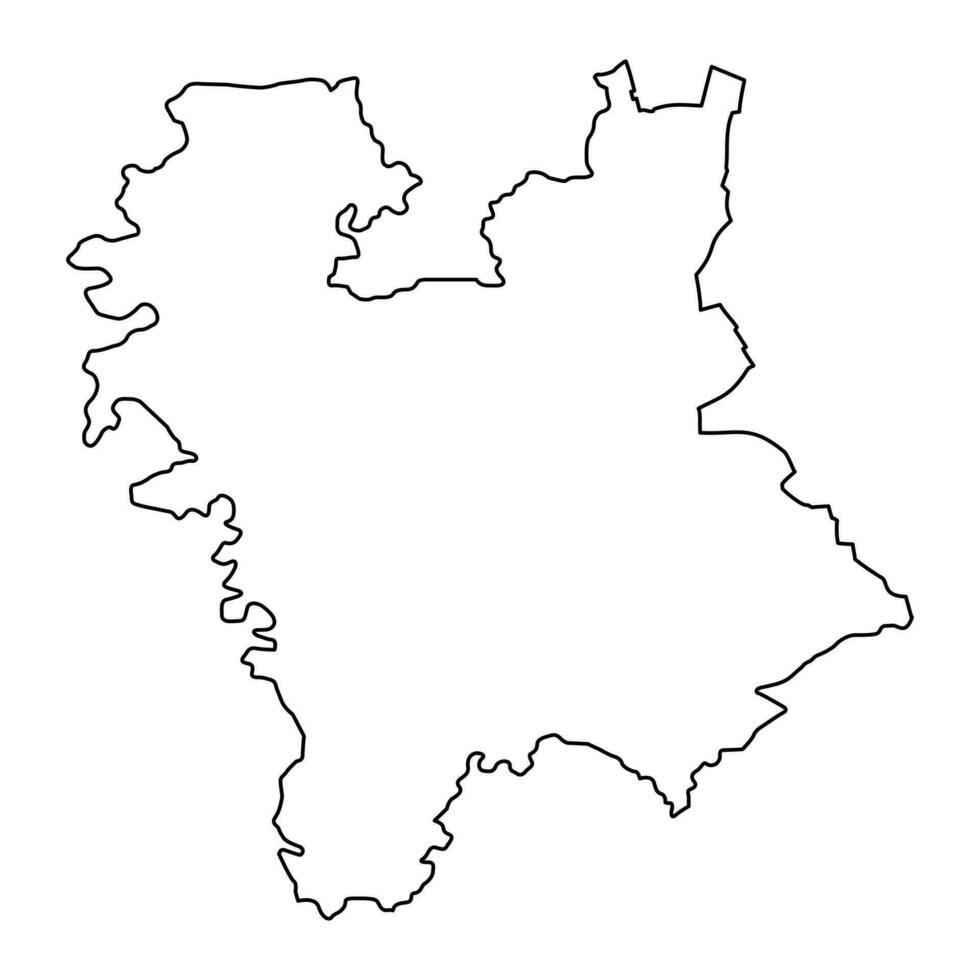 central Banat distrito mapa, administrativo distrito do Sérvia. vetor ilustração.