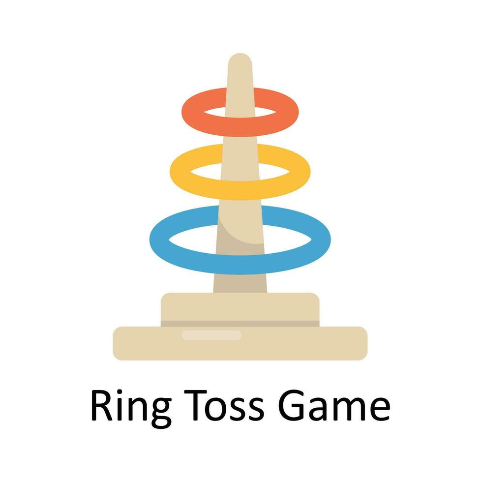 anel sorteio jogos vetor plano ícone Projeto ilustração. Esportes e jogos símbolo em branco fundo eps 10 Arquivo