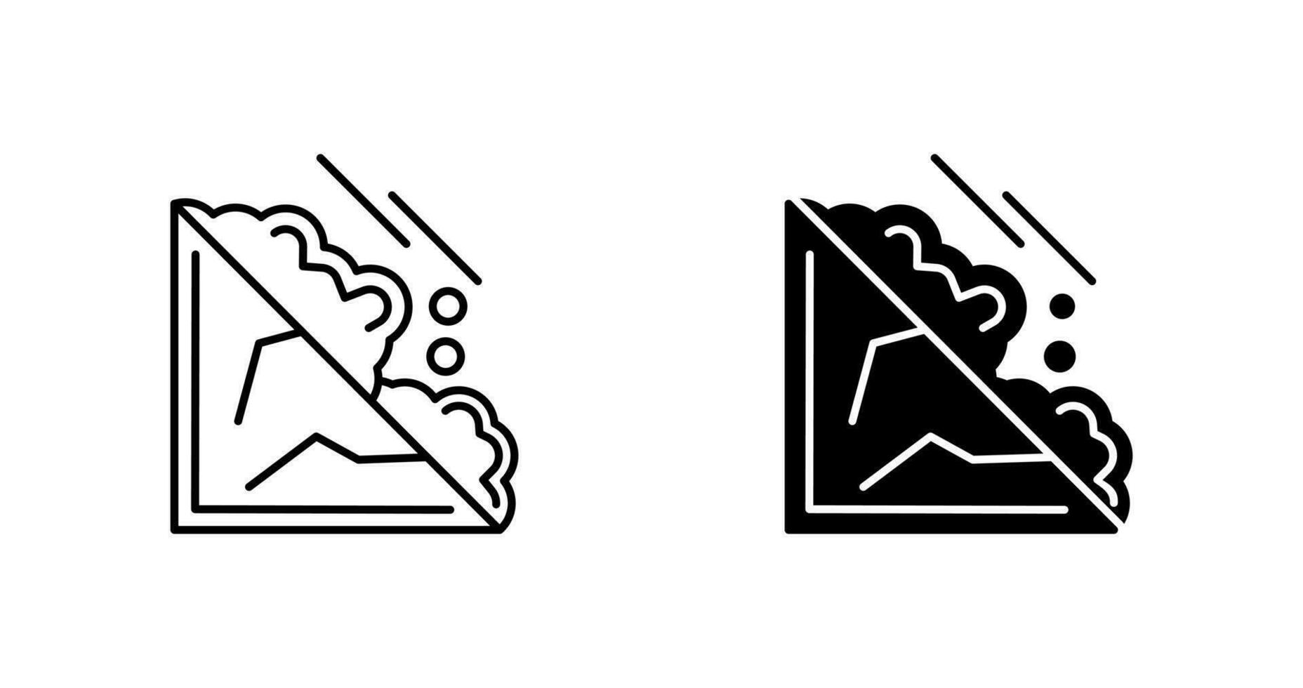 ícone de vetor de avalanche