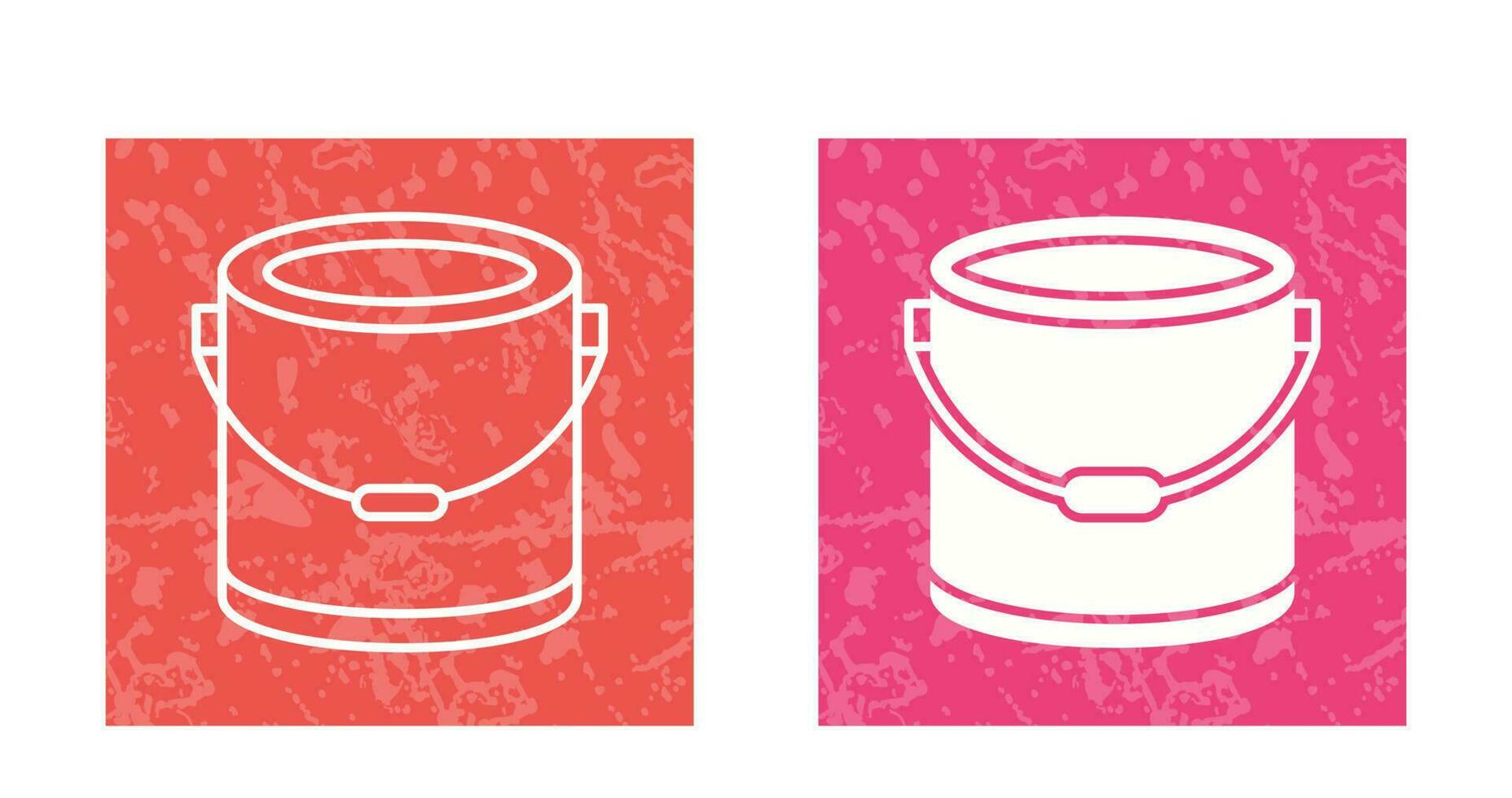 ícone de vetor de balde de tinta