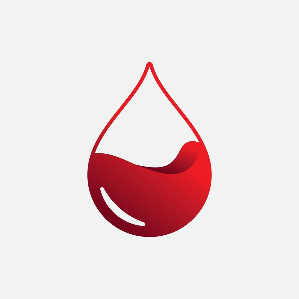 ilustração vetorial de logotipo de sangue vetor