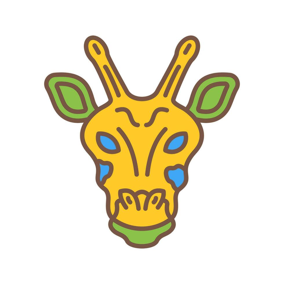ícone de vetor de girafa