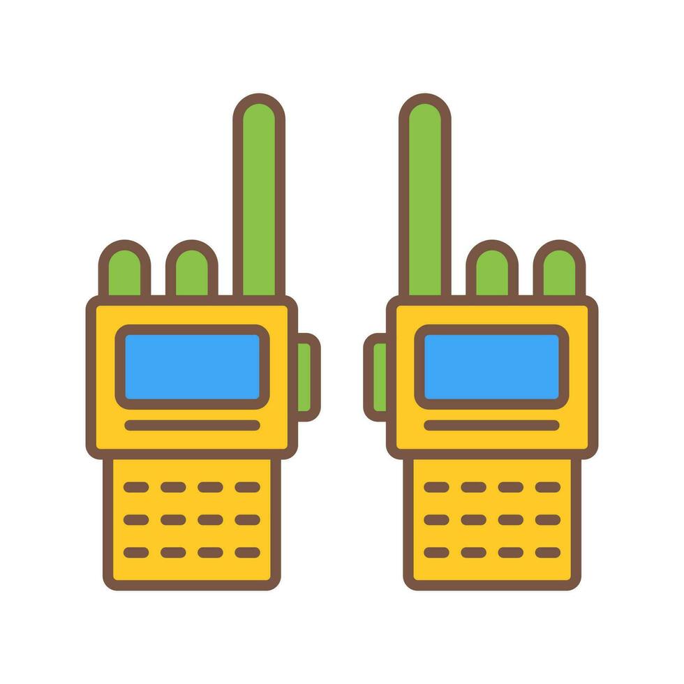 ícone de vetor de walkie-talkie