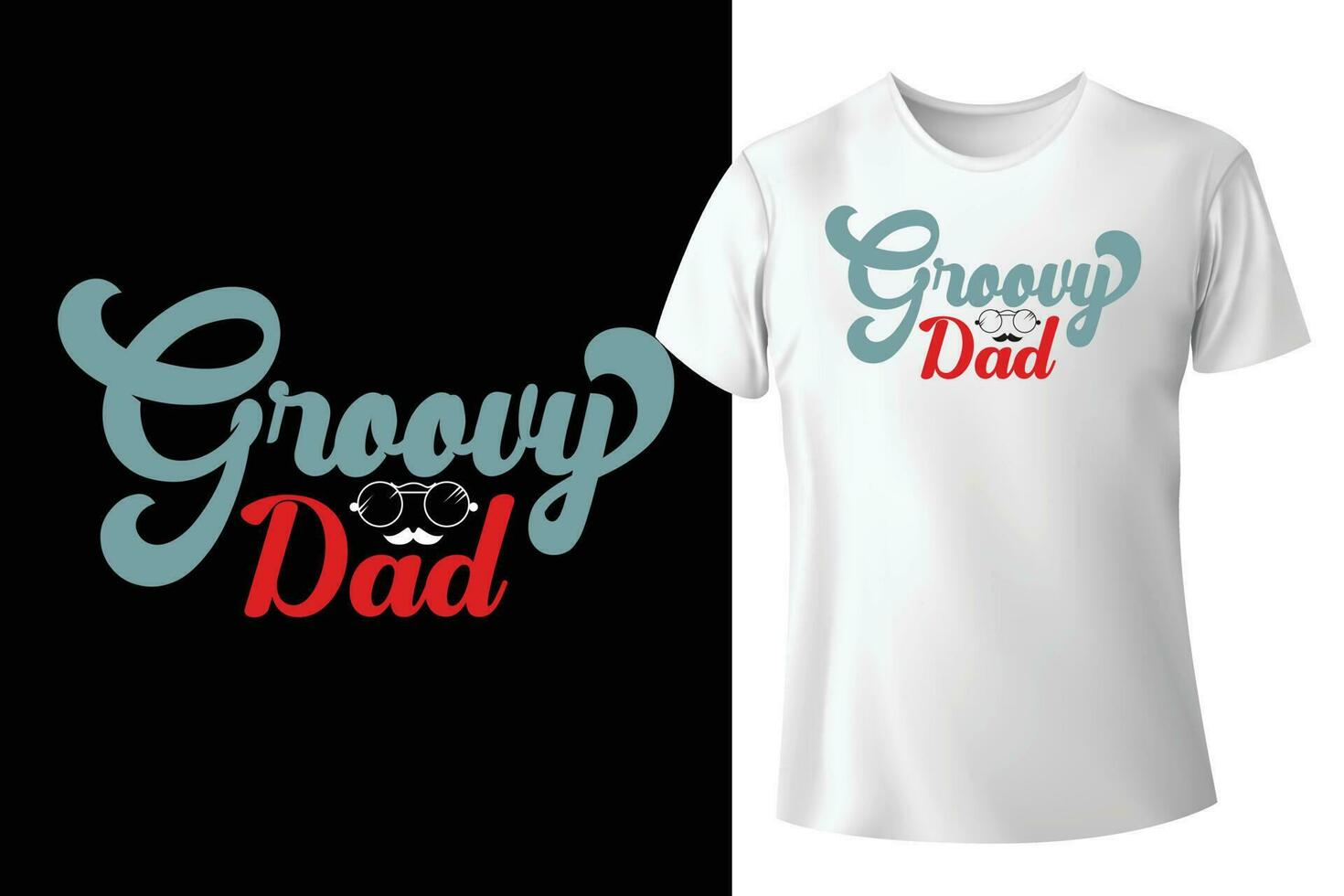 melhor ondulado groovy retro tipografia do pai t camisa Projeto vetor