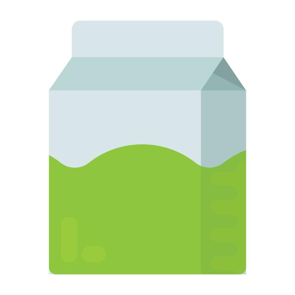 uma recipiente com tetra embalagem caixa conceitualizando ícone para leite pacote vetor