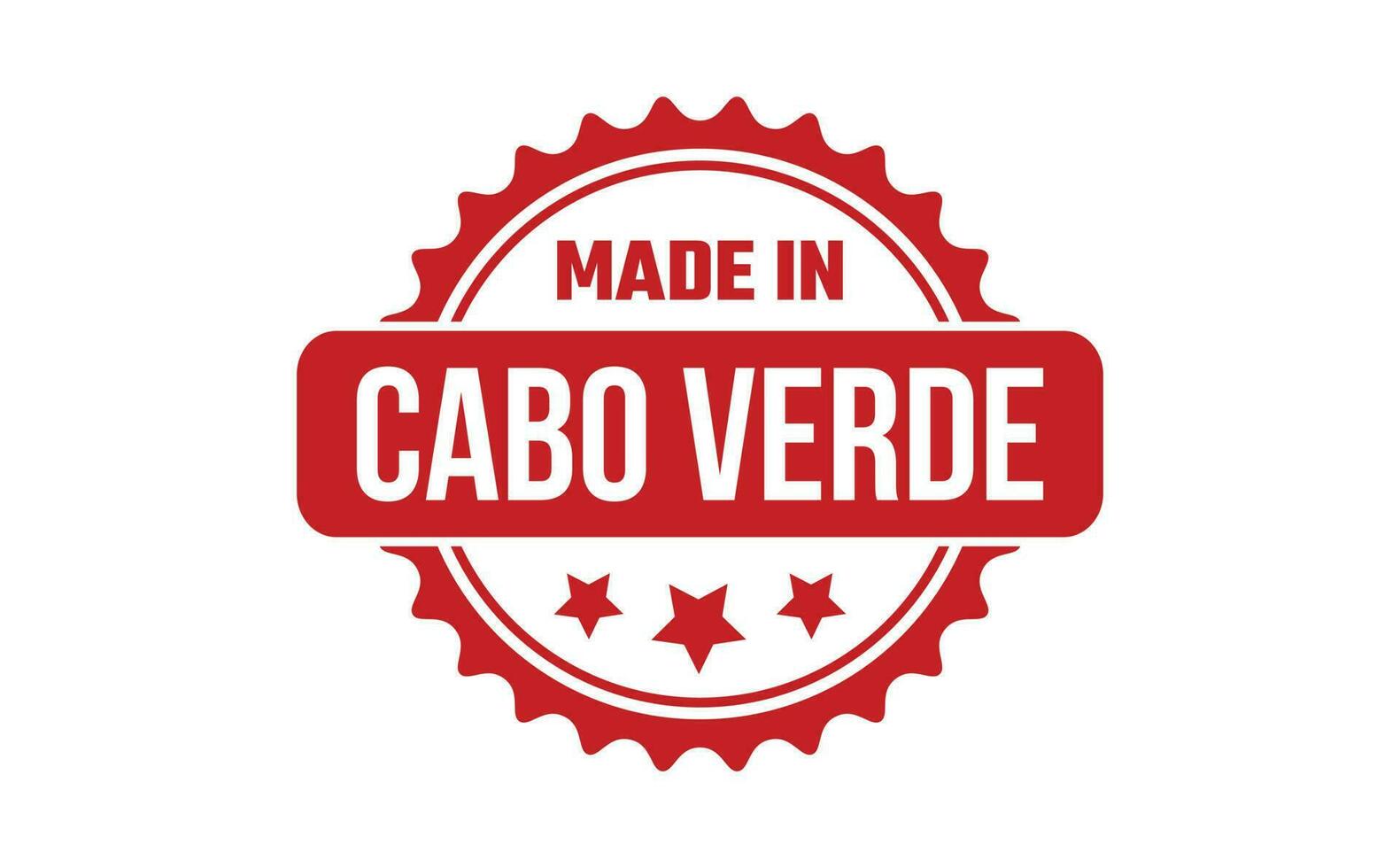 fez dentro cabo verde borracha carimbo vetor