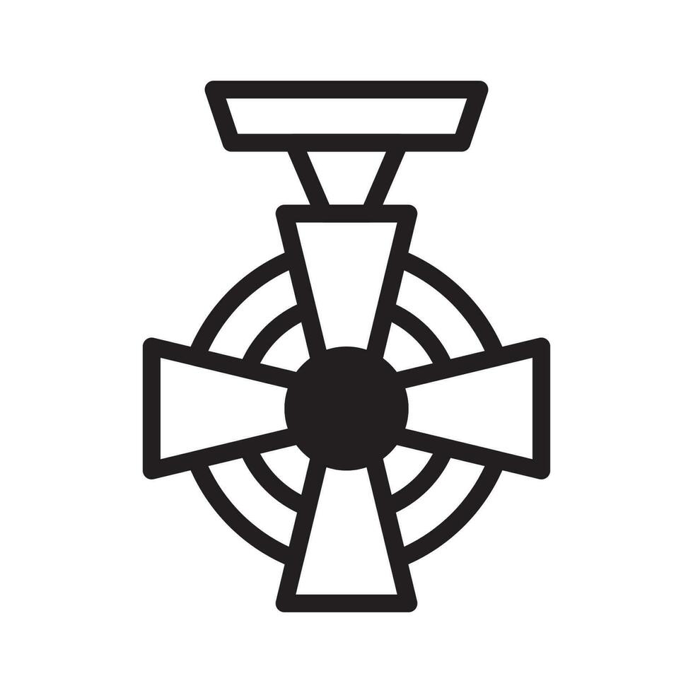 medalha ícone duotônico Preto cor militares símbolo perfeito. vetor