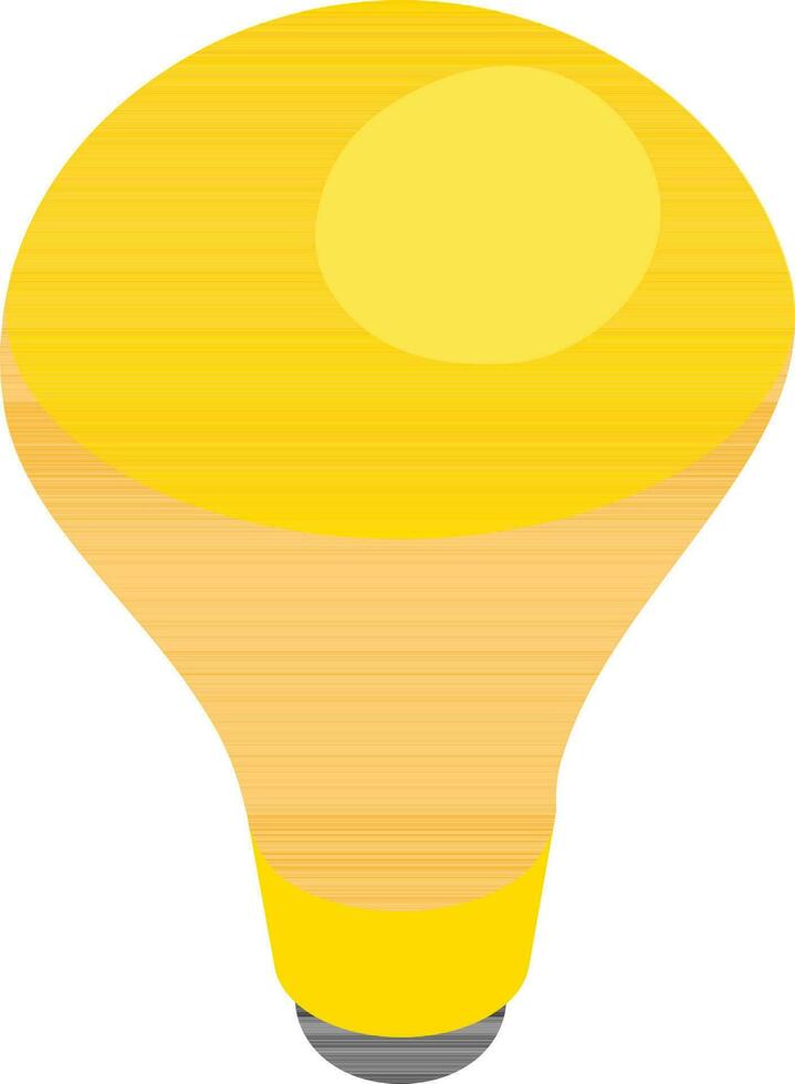 plano ilustração do luz lâmpada ou pensando conceito elemento em branco fundo para usar do o negócio isométrico Projeto. vetor