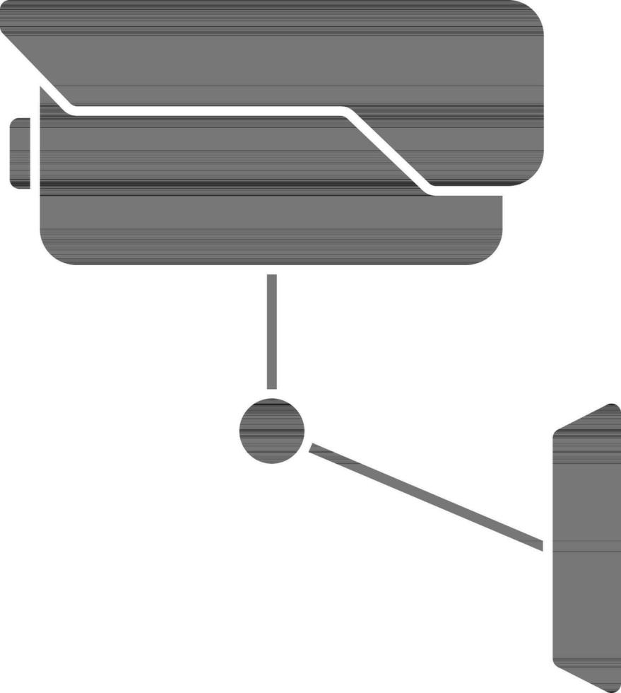 isolado cctv Câmera ícone dentro Preto cor. vetor