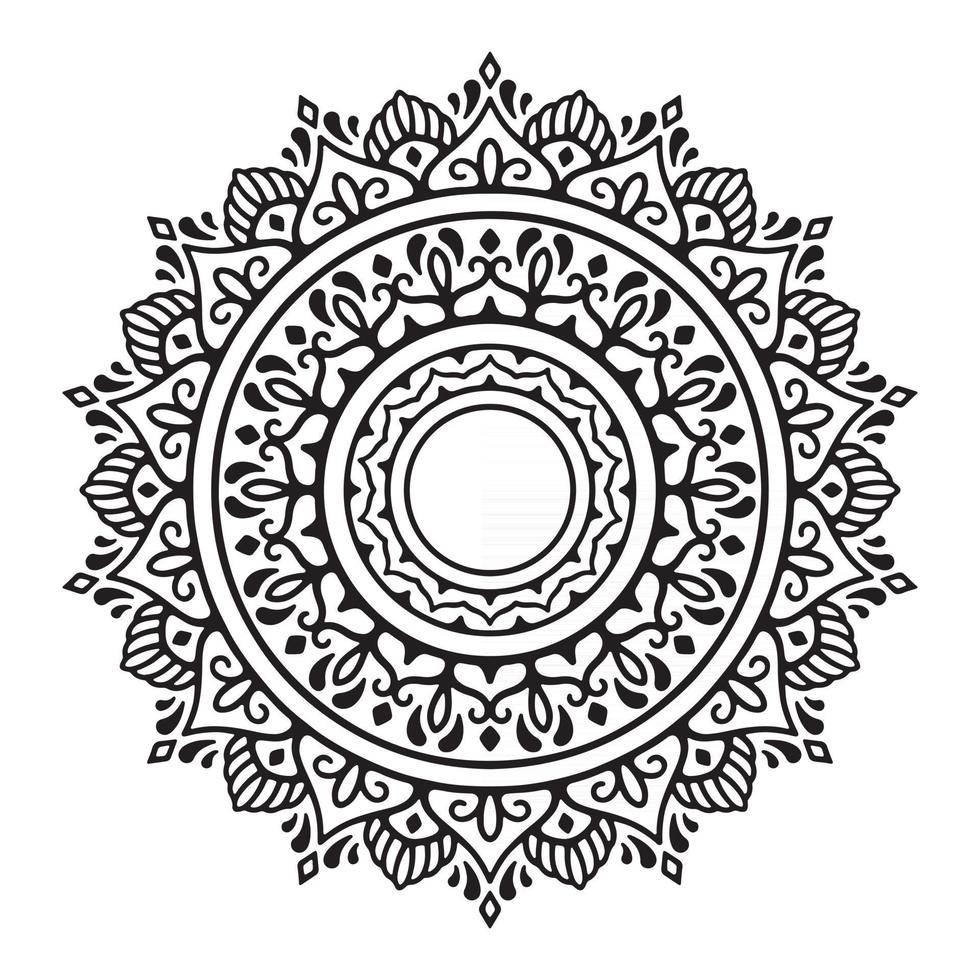 vetor de desenho de mandala decorativa