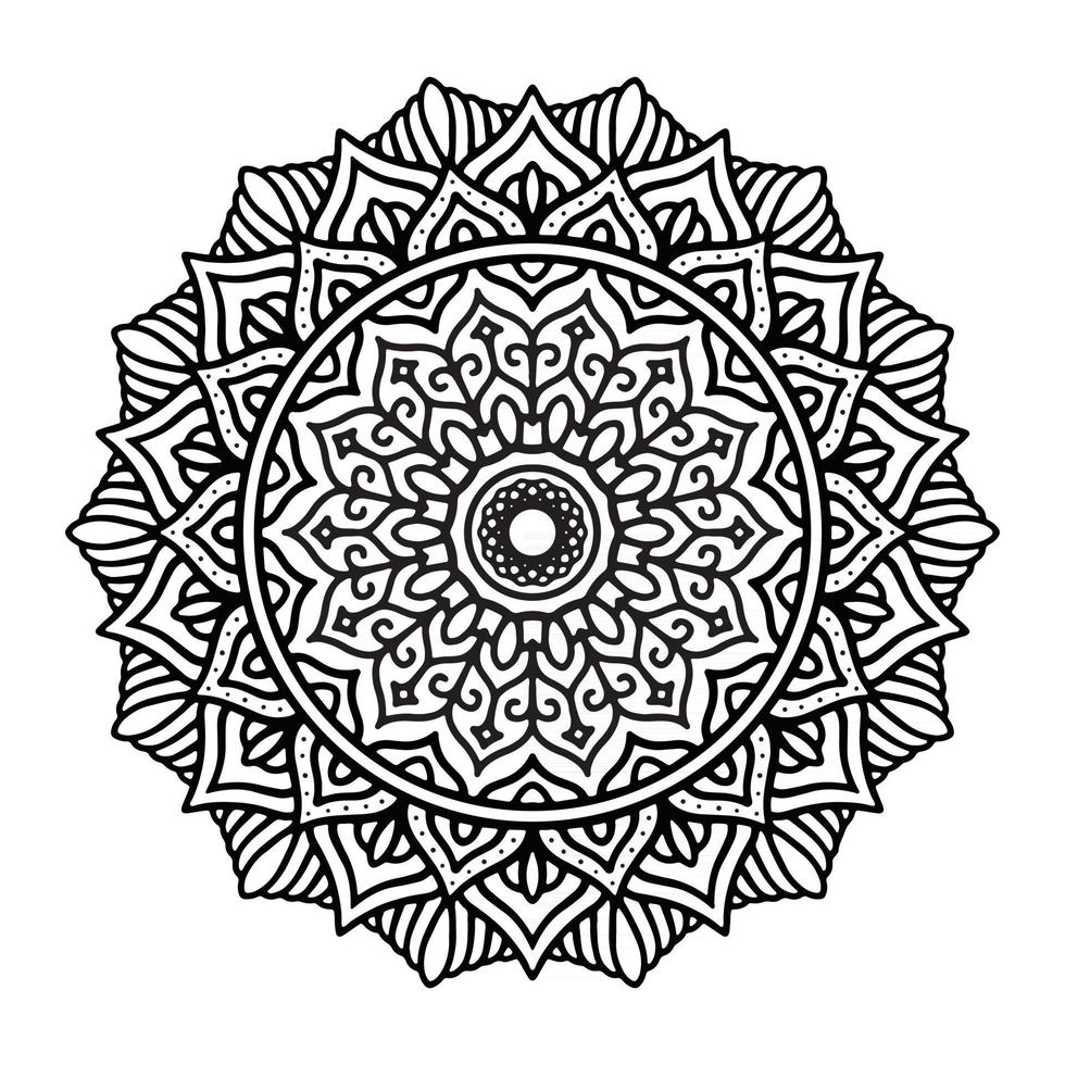 vetor de desenho de mandala decorativa