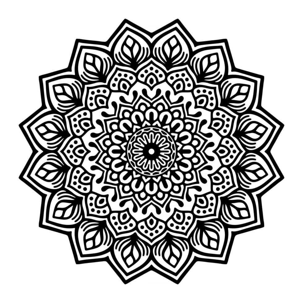 vetor de desenho de mandala decorativa