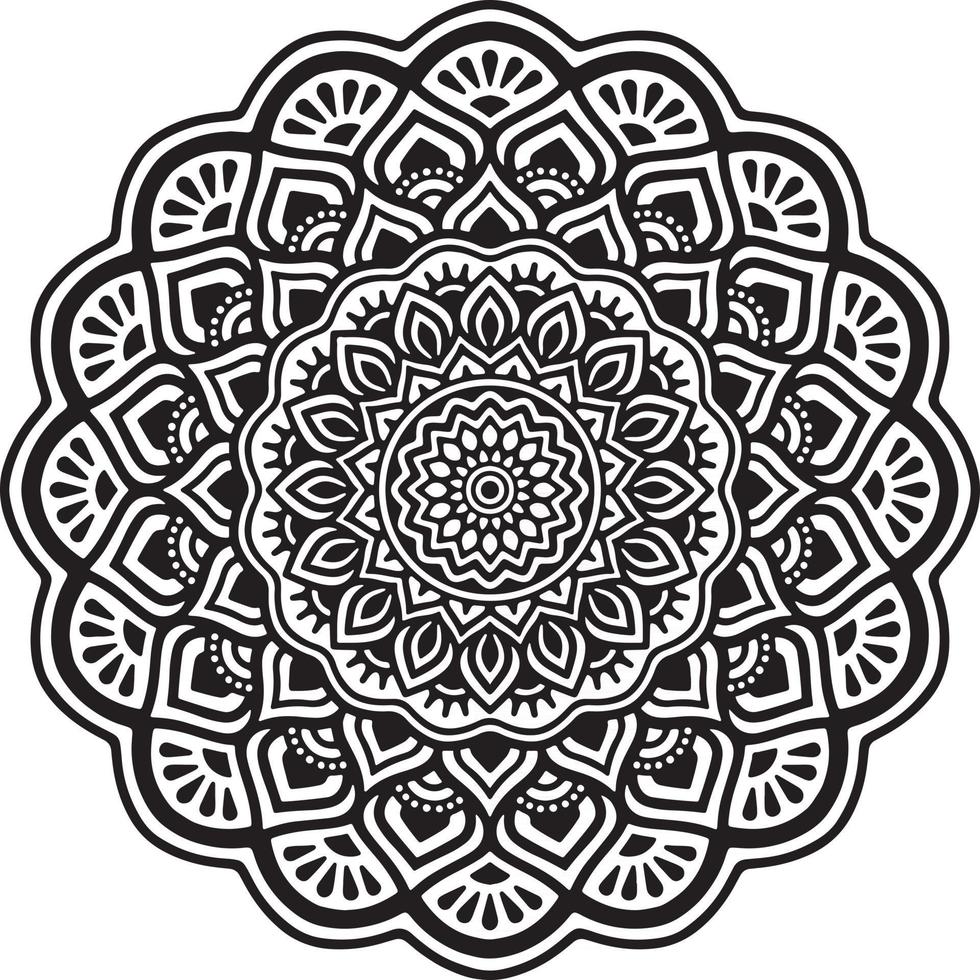 vetor de desenho de mandala decorativa