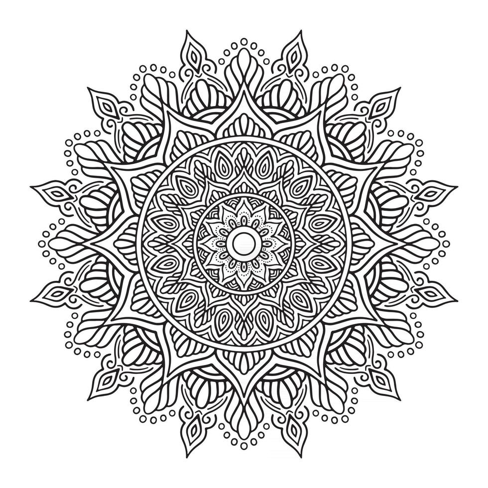 vetor de desenho de mandala decorativa