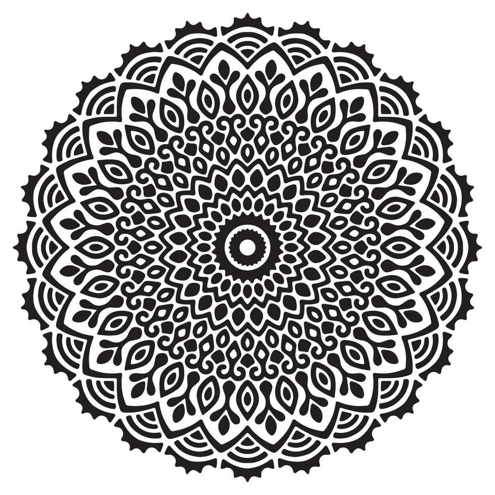 vetor de desenho de mandala decorativa