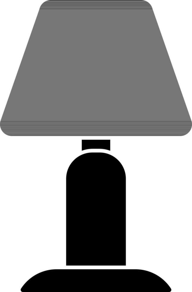 mesa luminária glifo ícone ou símbolo. vetor