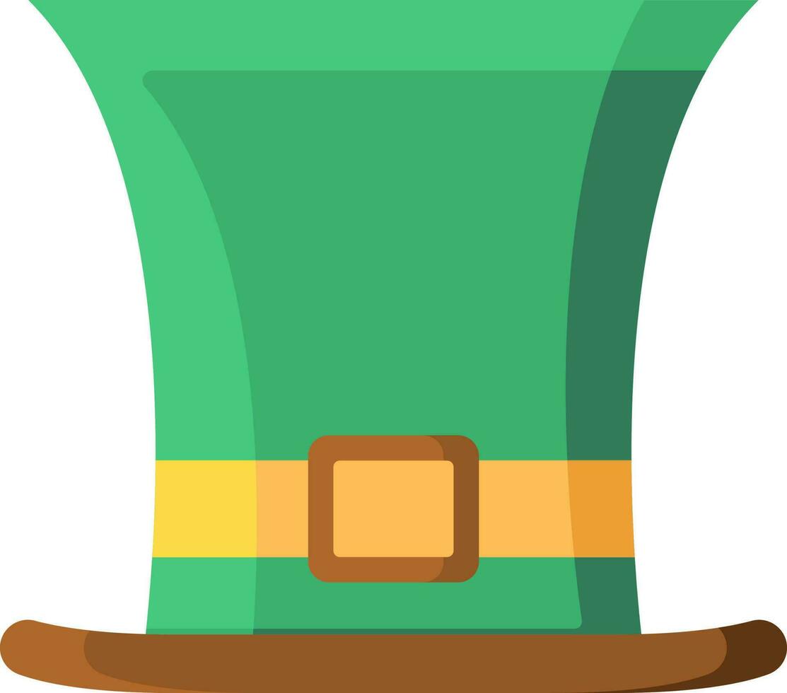 duende chapéu ícone dentro verde e Castanho cor. vetor