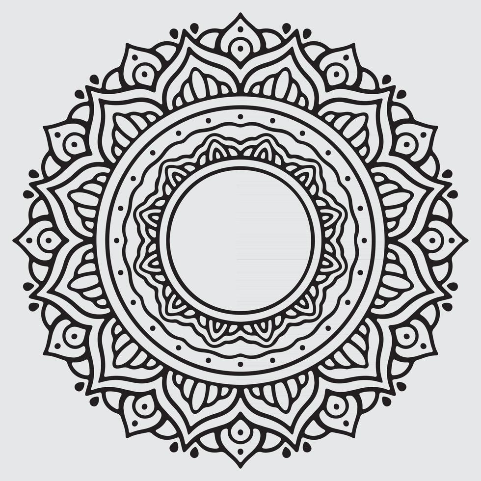 vetor de desenho de mandala decorativa