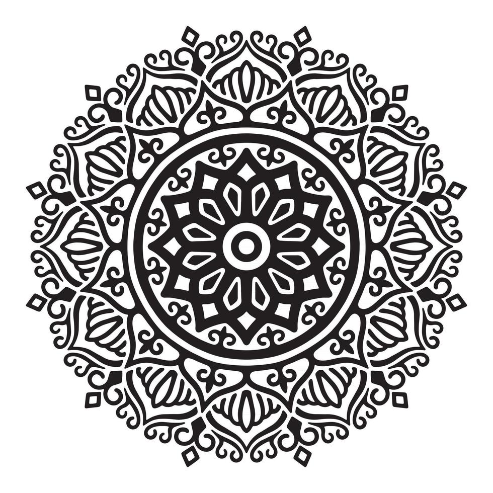 vetor de desenho de mandala decorativa