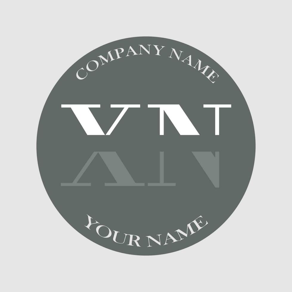 inicial xn logotipo carta monograma luxo mão desenhado vetor