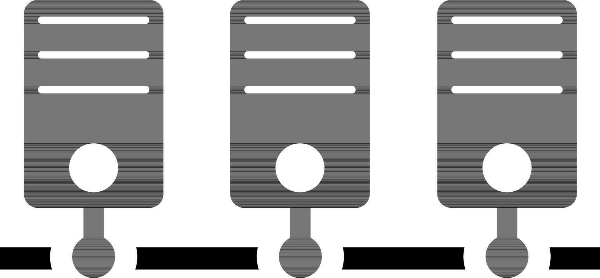 ilustração do servidor conexão ícone. vetor