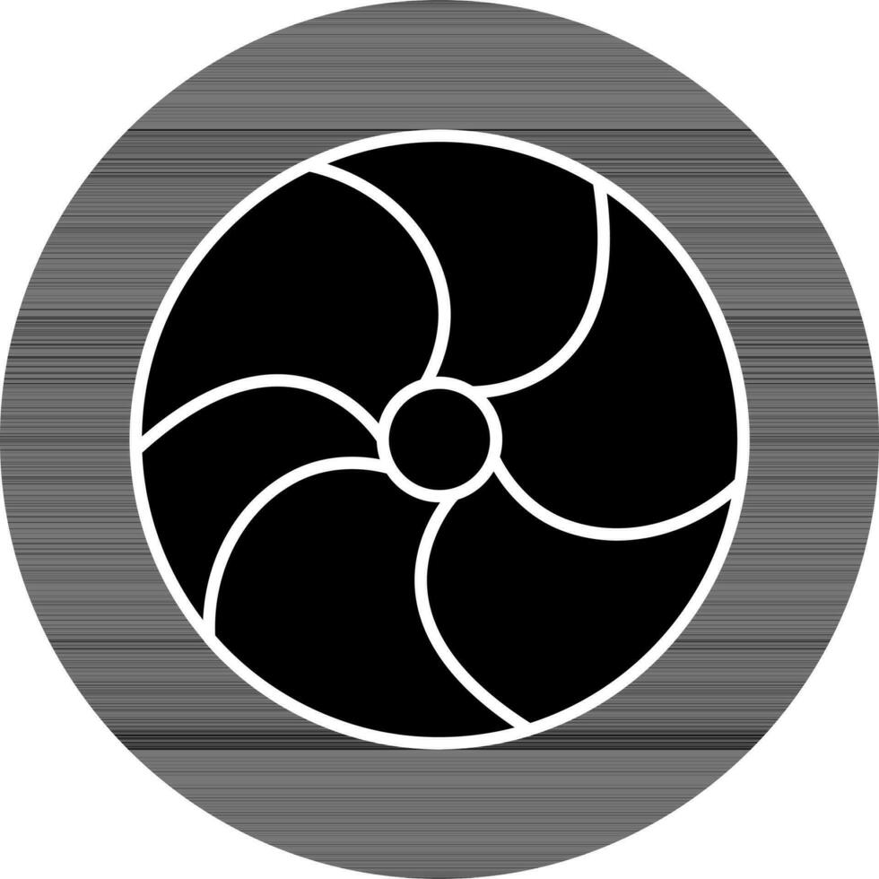 Liga roda ícone dentro Preto e branco cor. vetor